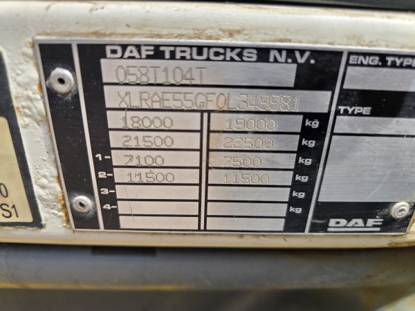 DAF 55-250LF DROPSIDE TRUCK - Image 7
