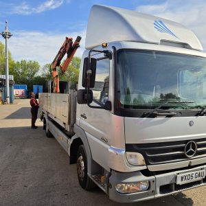 MERCEDES 815 ATEGO DROPSIDE WITH ATLAS 75.2 CRANE